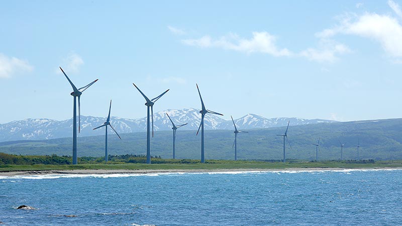 寿都湾の風景