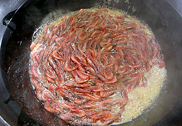 えび佃煮工程